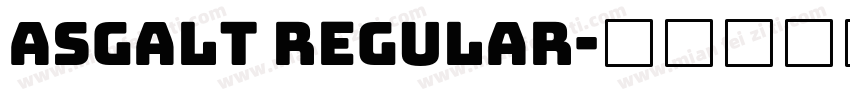 asgalt regular字体转换